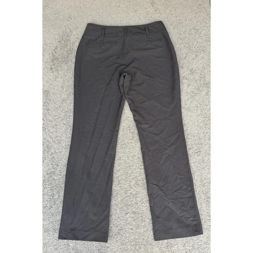 Worthington Womens Black Straight Leg Dress Pants Size 8 Career Professional